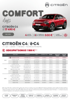 Citroen C4. e-C4 - cennik a technicke udaje 11-2024-2